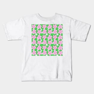 Frangipani Flower Pattern Kids T-Shirt